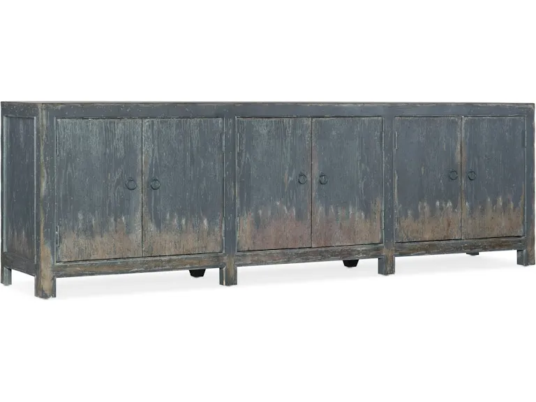 Belgian Rustic 6-door Media Cabinet