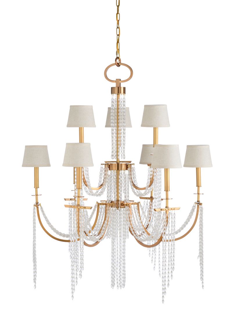 Hollywood Glamour Crystal Chandelier