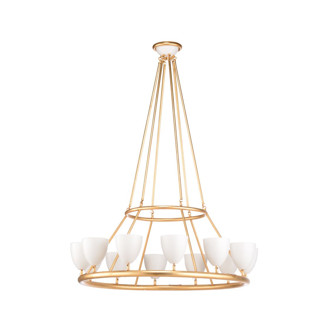 Marilyn Gold Wagon Wheel Chandelier