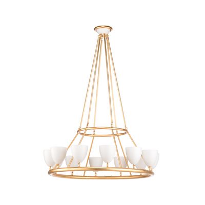 Marilyn Gold Wagon Wheel Chandelier