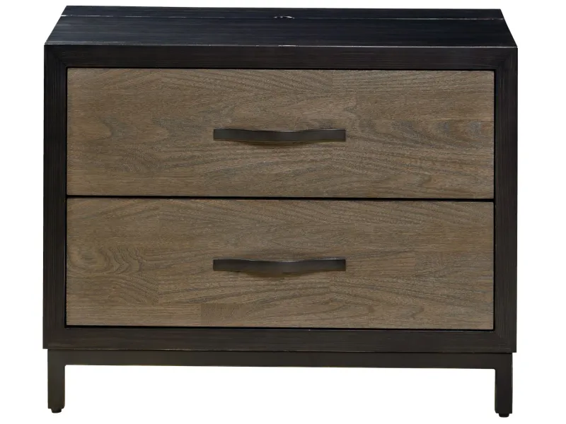 Modern Two-Tone Finish Bedroom Nightstand