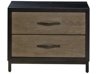 Modern Two-Tone Finish Bedroom Nightstand