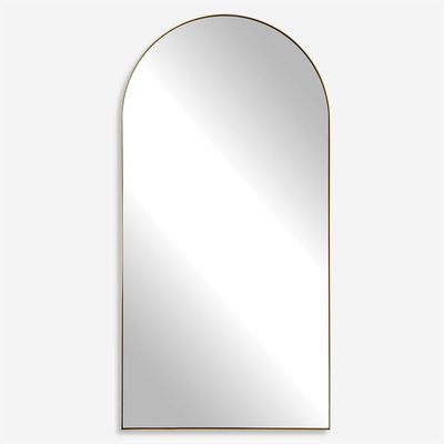 Antique Brass Arched Wall Mirror
