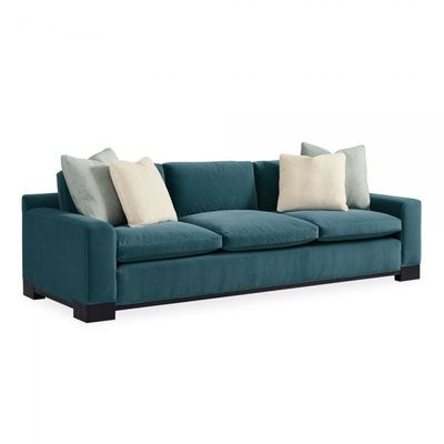 Modern Blue Velvet Sofa