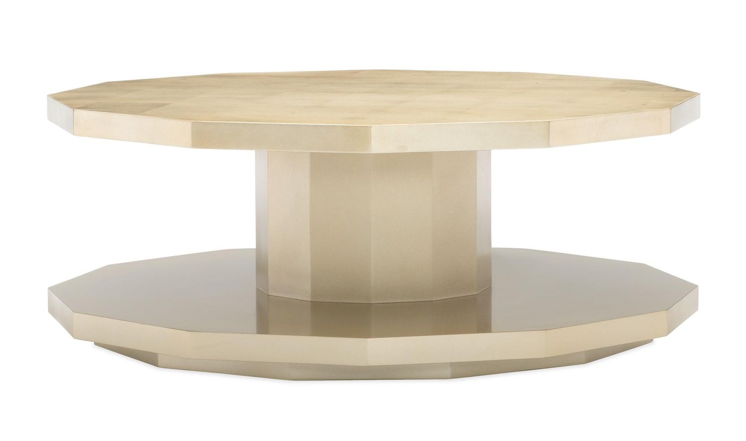 Modern Wood Polygonal Cocktail Table