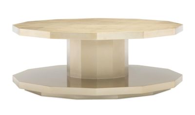 Modern Wood Polygonal Cocktail Table