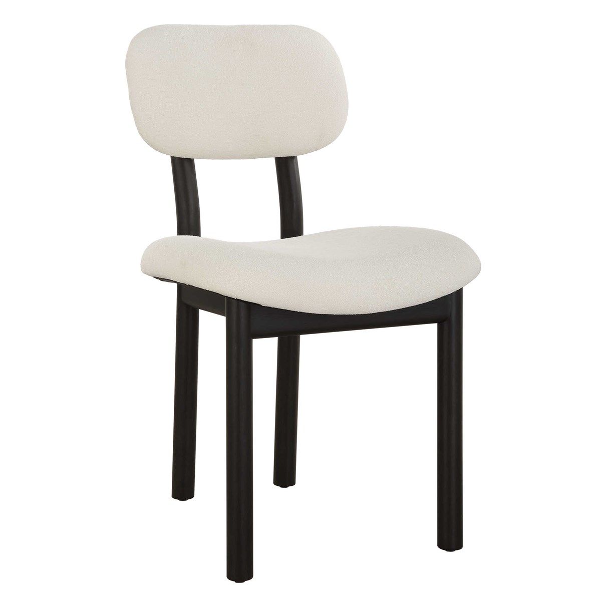 Set of 2 Sculpted Wood Dining Chairs