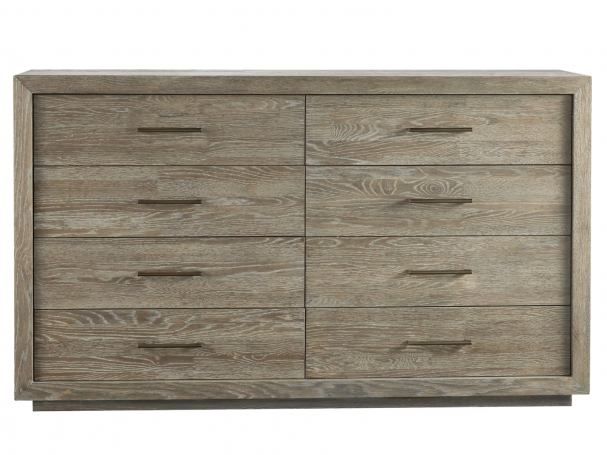 Modern Charcoal Gray 8-Drawer Dresser