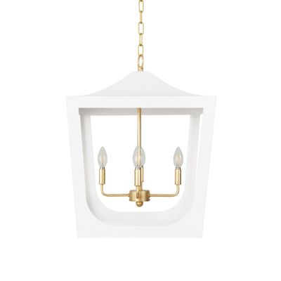 White Pagoda Candelabra Pendant Light