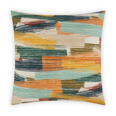 Grafton 20x20 Abstract Multicolor Throw Pillow