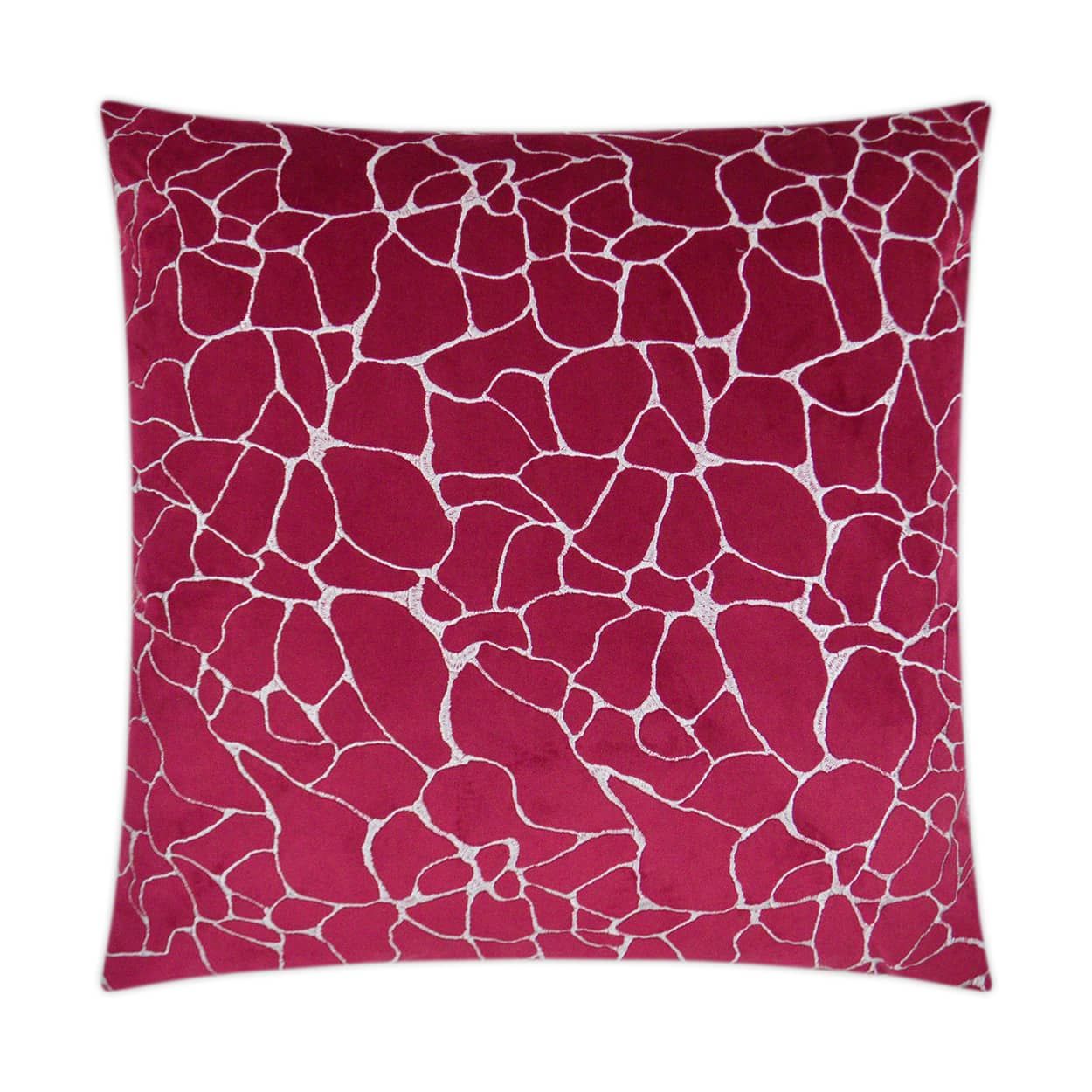 Modern Abstract Fuchsia Throw Pillow