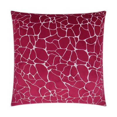 Modern Abstract Fuchsia Throw Pillow