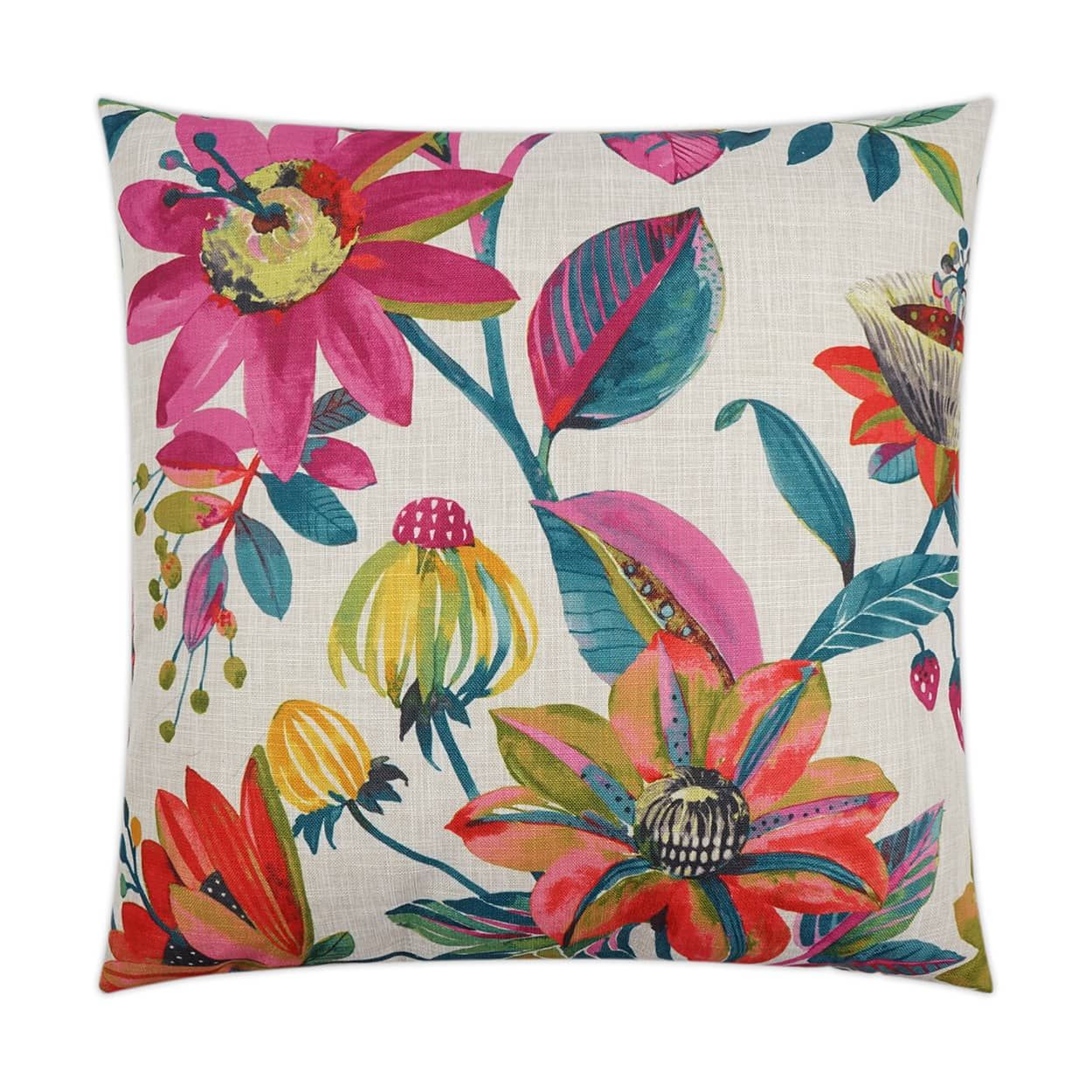 Floral Garden Decorative Throw Pillow