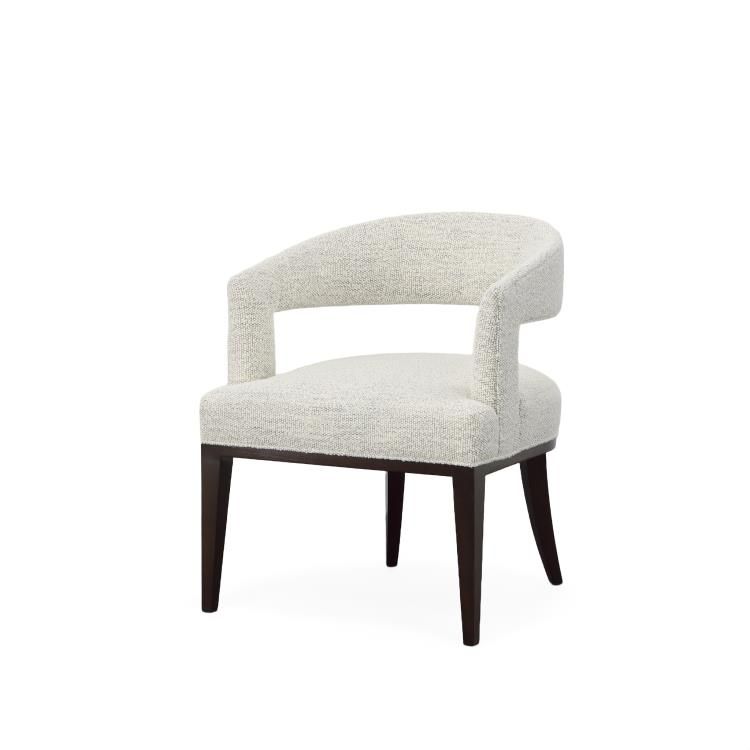 Modern Curved Open Back Dining Chair
