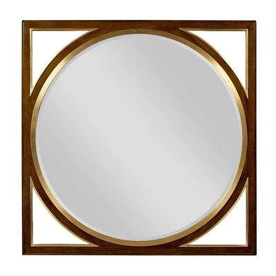 Sutton Walnut Framed Wall Mirror