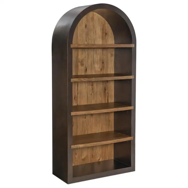 Wooden Arched Bookcase