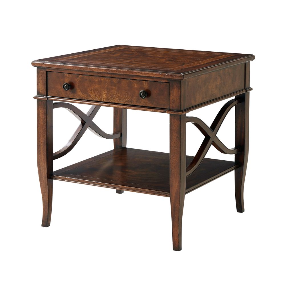 19th Century Mahogany Side Table with Drawer