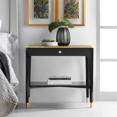 Ebony Luxury Console Table with Drawer