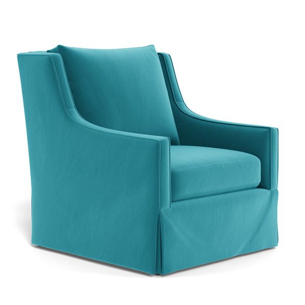 Turquoise Swivel Accent Chair