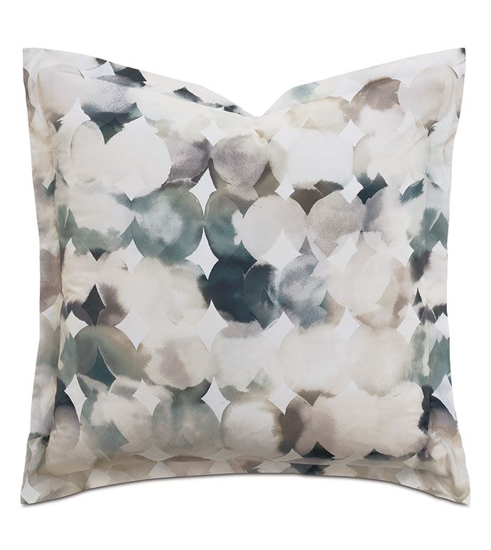 Watercolor Print Euro Sham