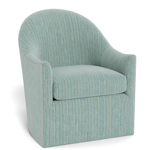 Modern Sea Green Swivel Accent Chair