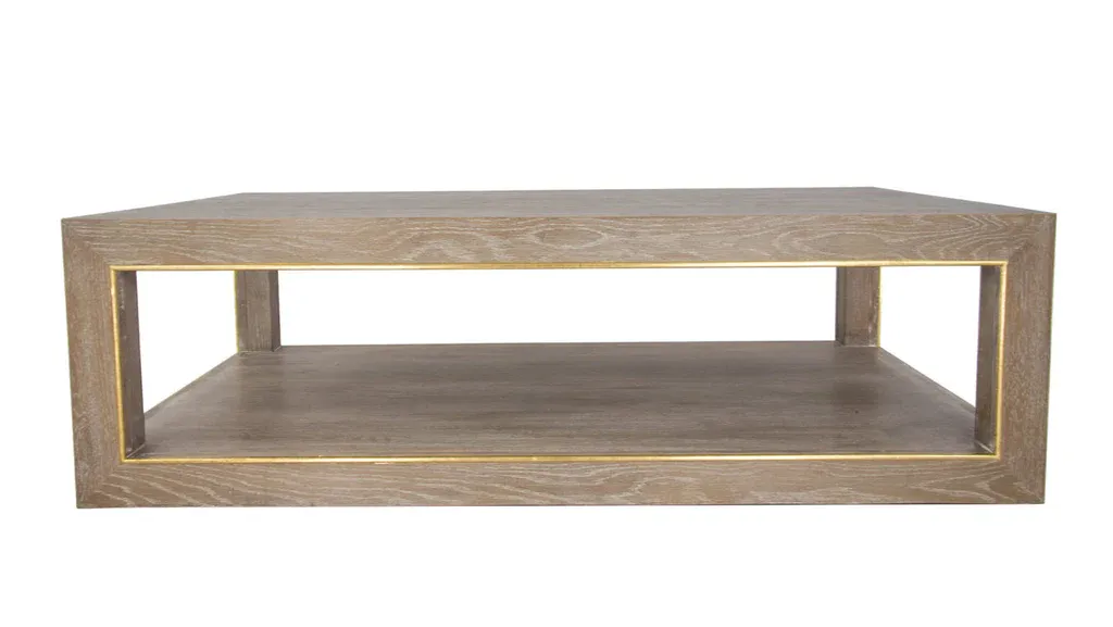 Natural Coffee Table with Storage