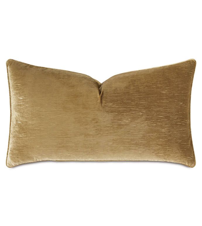 Luxe Gold Faux Bois King Pillow Sham