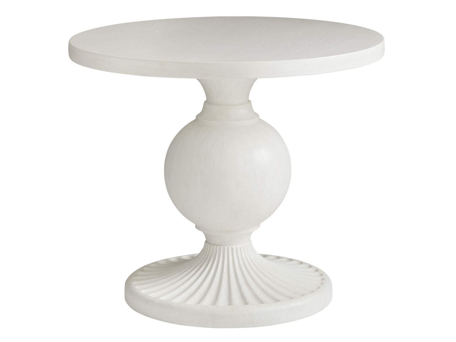 White round pedestal table 36"