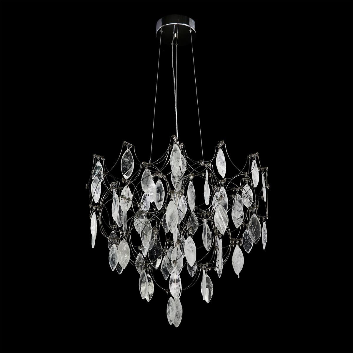 Selenite crystal chandelier lighting