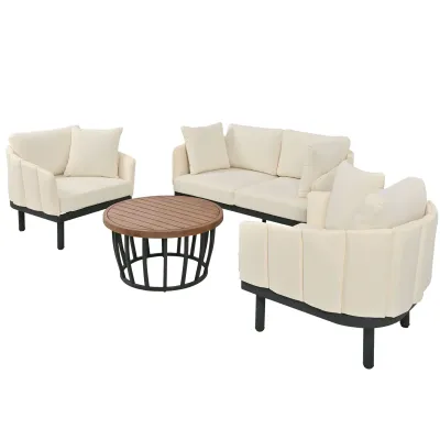 4-Piece Patio Lounge Ensemble