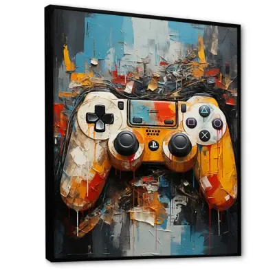 Game Themed Colorful Wall Art Canvas
