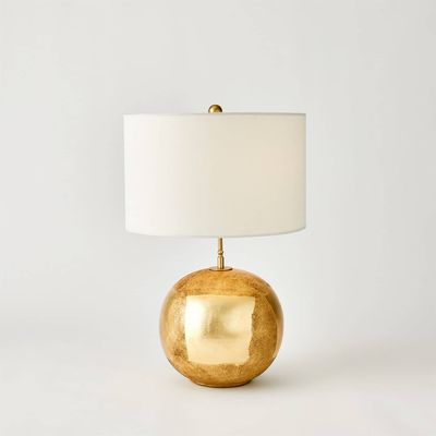 Gilded Orb Ceramic Table Lamp