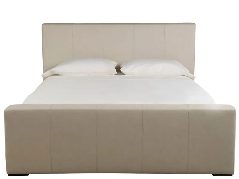 Modern Frost Leather King Bed