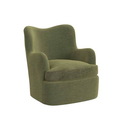 Olive Green Swivel Accent Chair 