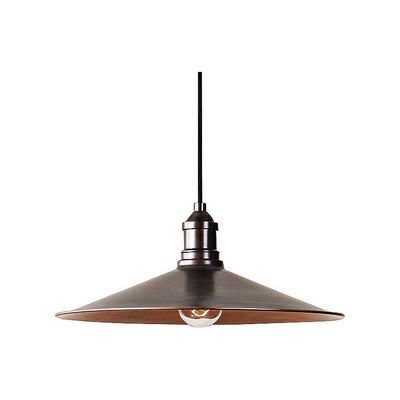 Antique copper ceiling 1-light pendant