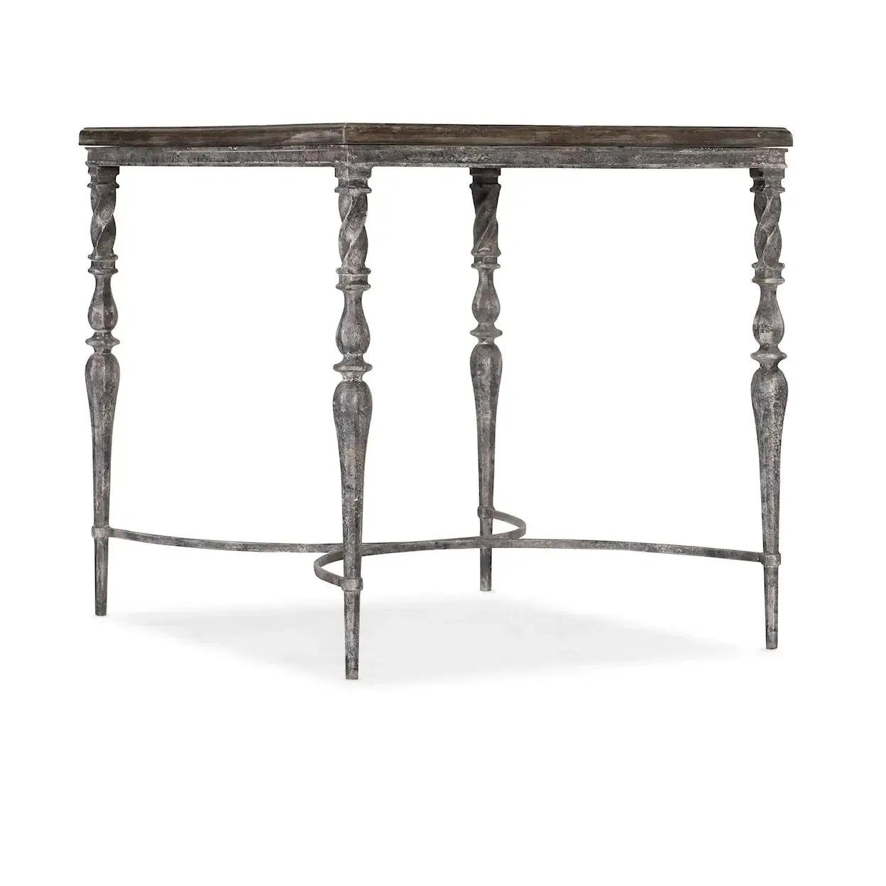 Rustic Wood and Metal Side Table