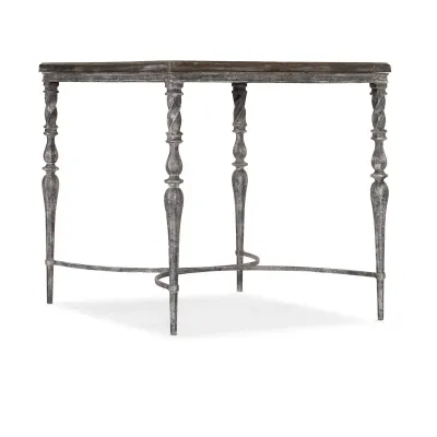Rustic Wood and Metal Side Table