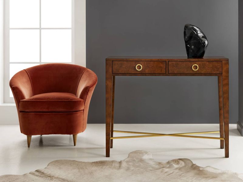 Stylish console table with drawers