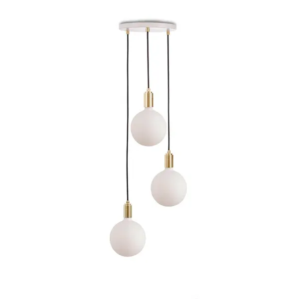 Modern 3-Light Globe Cluster Pendant