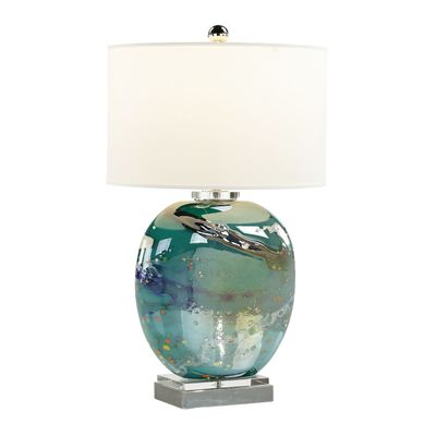 Cosmic Art Glass Table Lamp