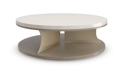 circular rotating coffee table with plint base