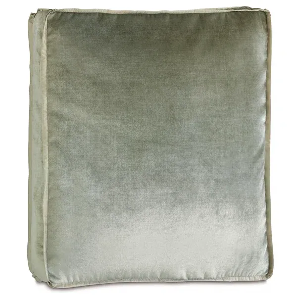  Green velvet euro boxed pillow sham 