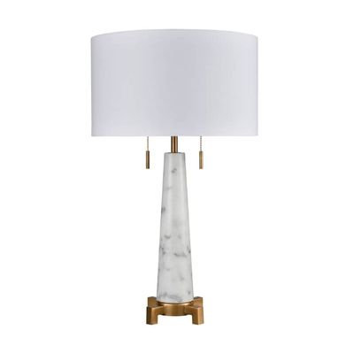 Modern White Marble Table Lamp