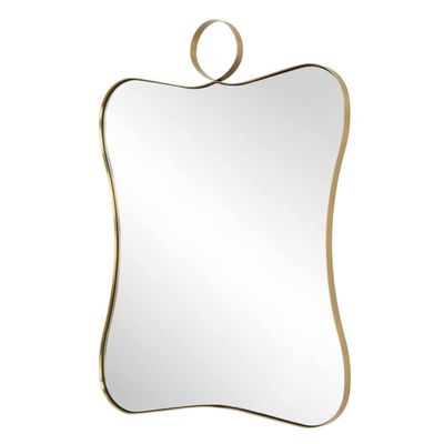 Large rectangle mirror with rounded corners