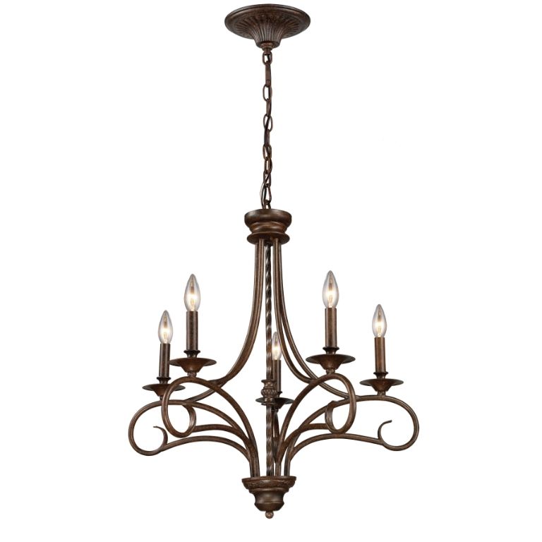 Vintage European Style 5-Light Chandelier