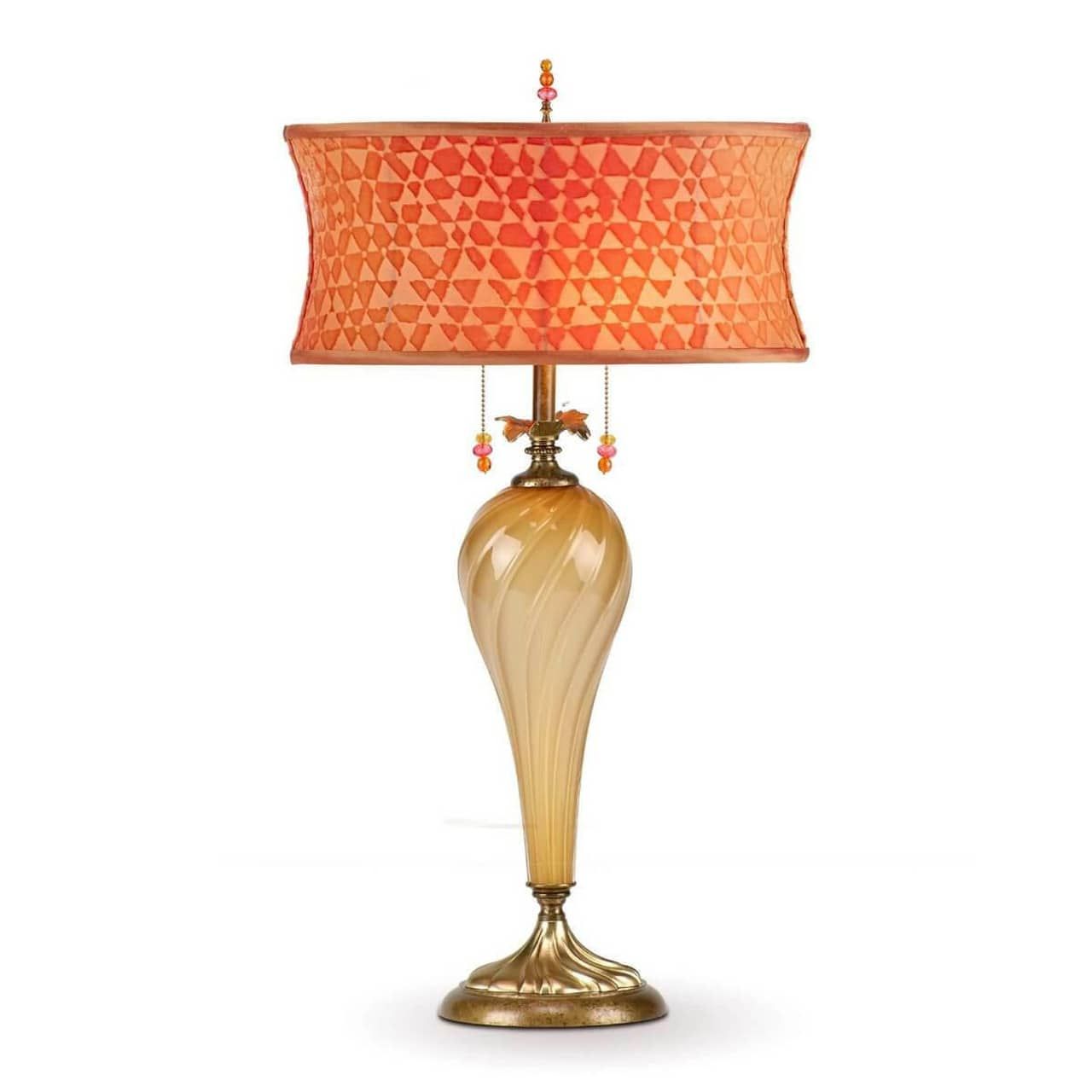 Liliana Table Lamp with Burnt Orange Shade