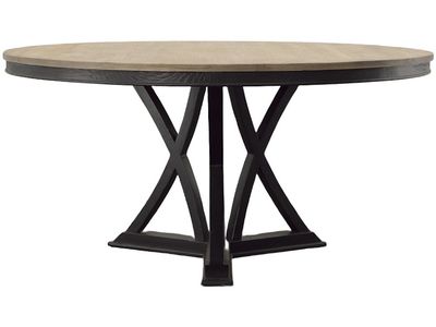 Round Wood Arched Dining Table