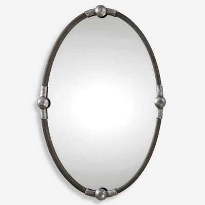 Industrial Oval Vanity Mirror