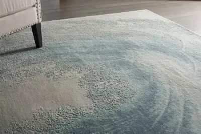 Light Blue and Beige Carpet Bedroom View