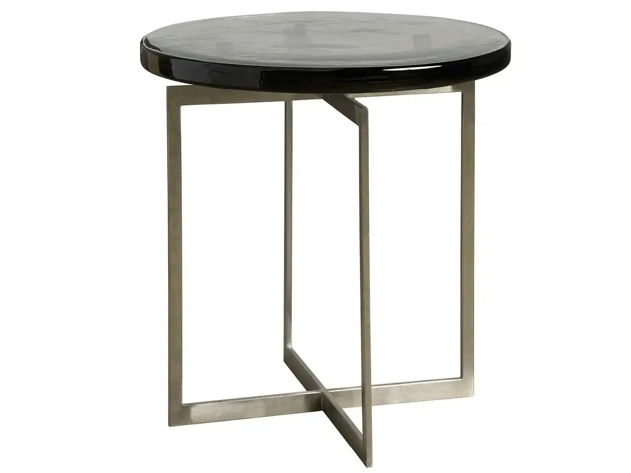 Black Smoked Glass Side Table